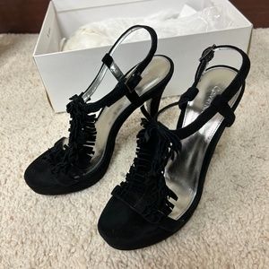 Calvin Klein Black Seude High Heel